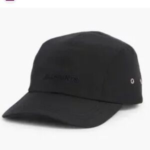 All Saints Underground Admiral Stretch Baseball Cap Black Embroidered Logo, NWT